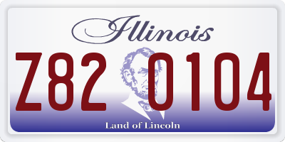IL license plate Z820104