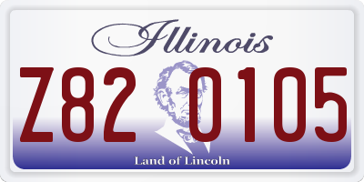 IL license plate Z820105