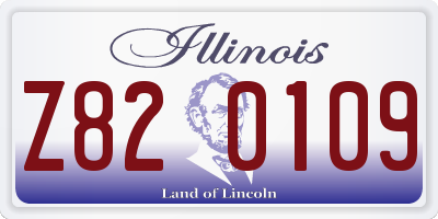 IL license plate Z820109