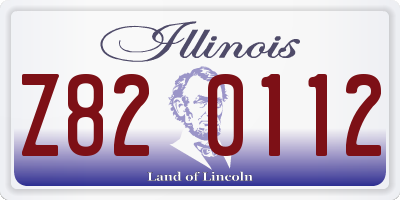 IL license plate Z820112