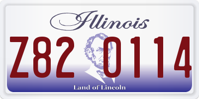 IL license plate Z820114