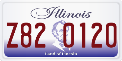 IL license plate Z820120