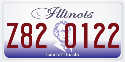 IL license plate Z820122