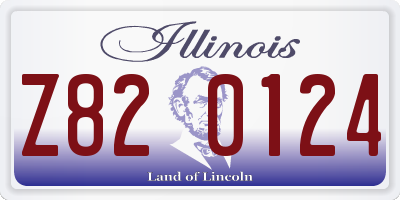 IL license plate Z820124