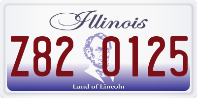 IL license plate Z820125