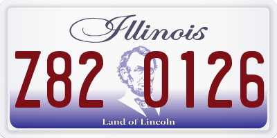 IL license plate Z820126