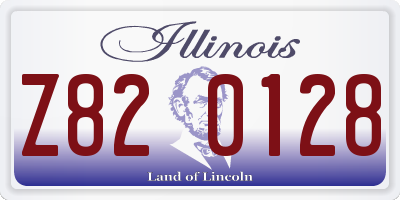 IL license plate Z820128