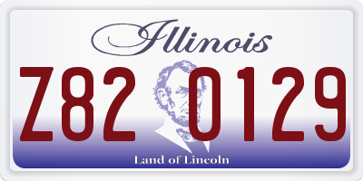 IL license plate Z820129