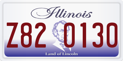 IL license plate Z820130