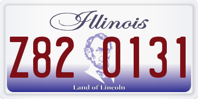 IL license plate Z820131