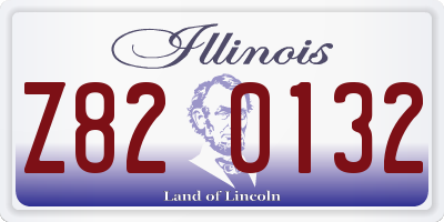IL license plate Z820132