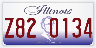 IL license plate Z820134