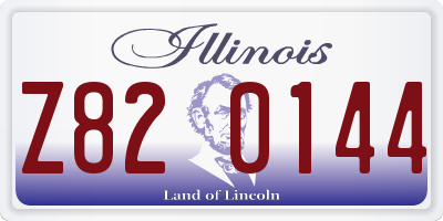 IL license plate Z820144