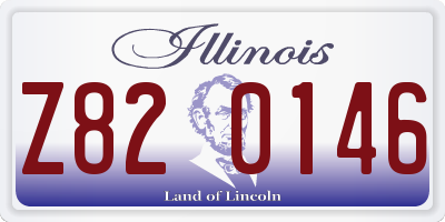 IL license plate Z820146