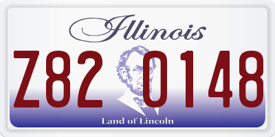 IL license plate Z820148