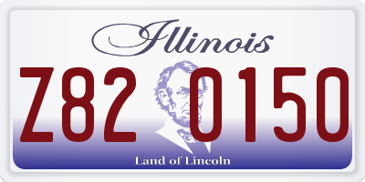 IL license plate Z820150