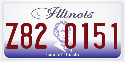 IL license plate Z820151