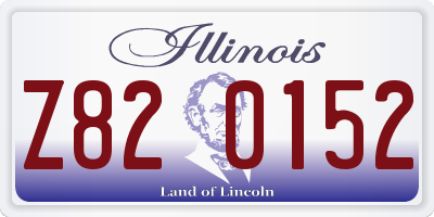 IL license plate Z820152