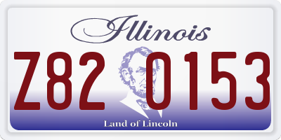 IL license plate Z820153