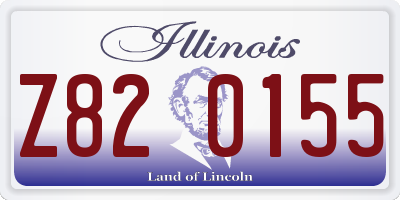 IL license plate Z820155