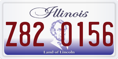IL license plate Z820156