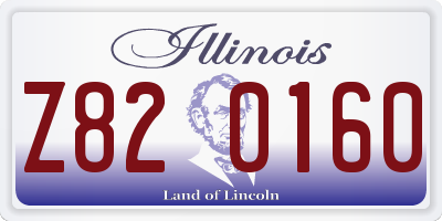 IL license plate Z820160