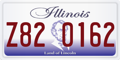 IL license plate Z820162