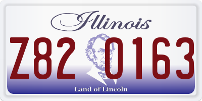 IL license plate Z820163