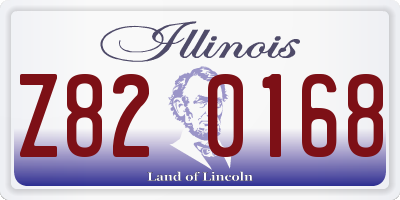 IL license plate Z820168