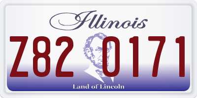 IL license plate Z820171