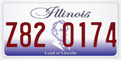 IL license plate Z820174