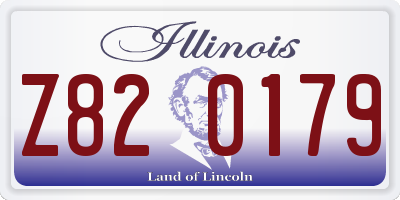 IL license plate Z820179