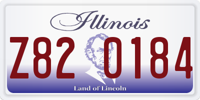IL license plate Z820184