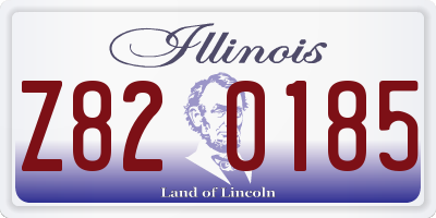 IL license plate Z820185