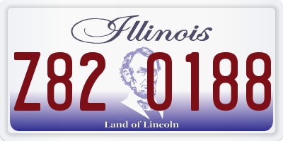 IL license plate Z820188