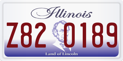 IL license plate Z820189