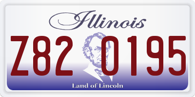 IL license plate Z820195