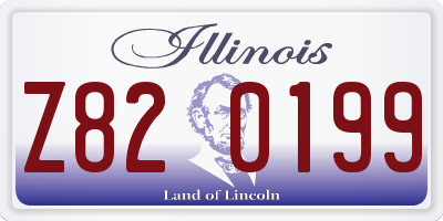 IL license plate Z820199