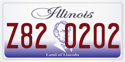 IL license plate Z820202
