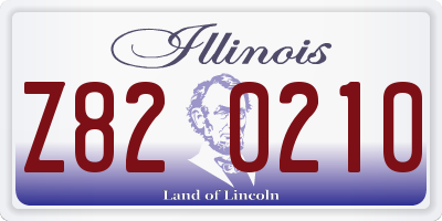 IL license plate Z820210