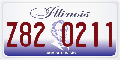 IL license plate Z820211