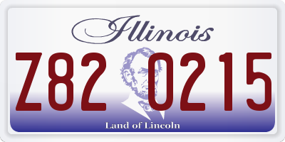 IL license plate Z820215