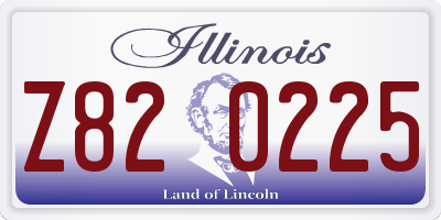 IL license plate Z820225
