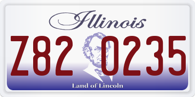 IL license plate Z820235