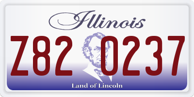IL license plate Z820237