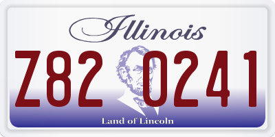 IL license plate Z820241