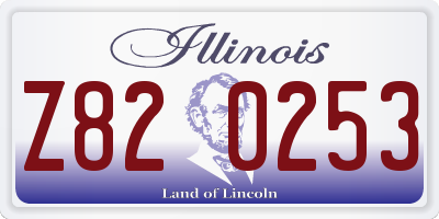 IL license plate Z820253