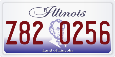 IL license plate Z820256