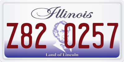 IL license plate Z820257