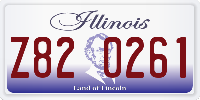 IL license plate Z820261